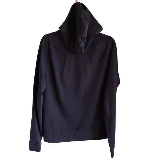 Lululemon Men's Sweatshirt Medium Blue Navy City Sweat Full Zip Hoodie Pockets - Picture 6 of 9